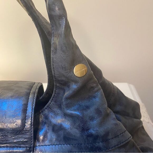 Brahmin Satchel Black and Gray Leather - Picture 4 of 16